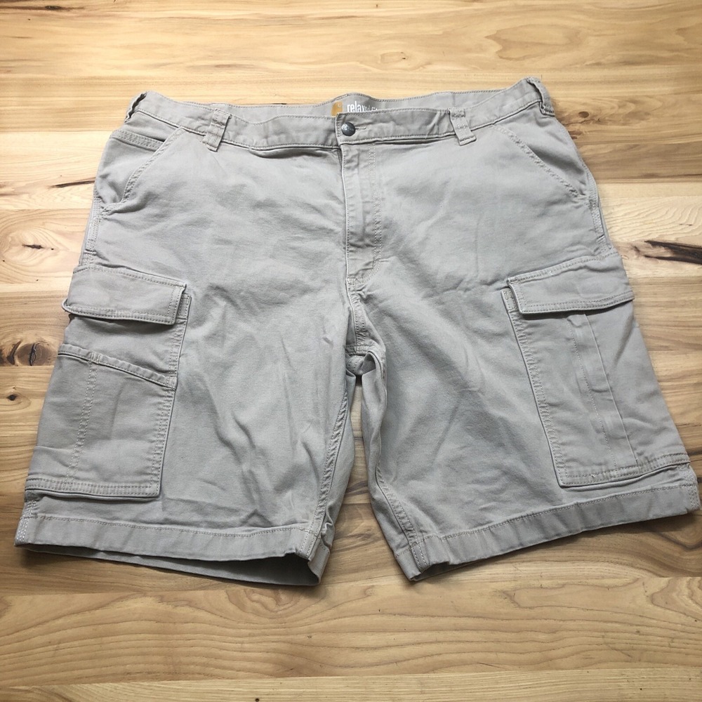 Carhart 103542 Relaxed Fit Cargo Style Work Shorts Size 42x10